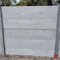 Structuur schutting - Sierbetonplaat met structuur - decoratieve betonplaat voor tuinafsluiting Antraciet Linear Rechte plaat 199 x 38,5 cm - Private label
