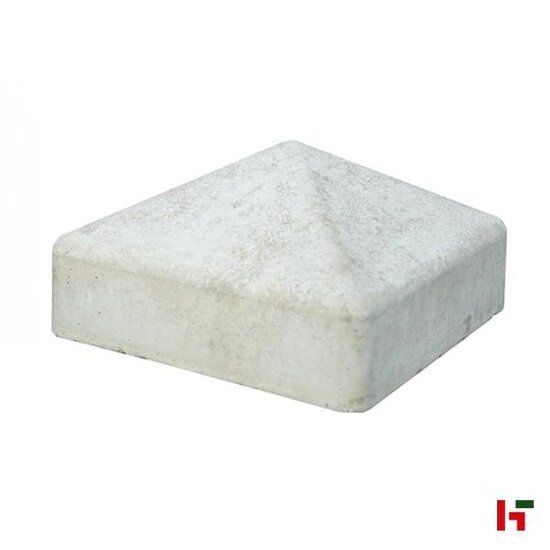 Structuur schutting - Afdekkap voor betonpaal Antraciet Dubbele zichtkant - Private label