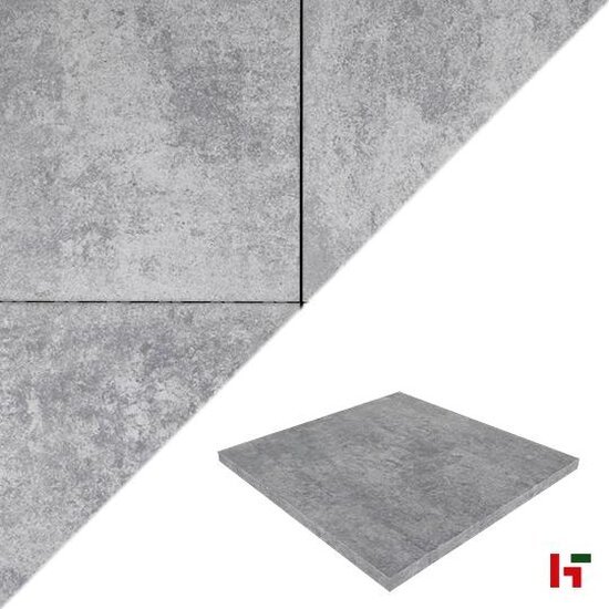 Betontegels - Trippel T, Betontegel Grijs Nuance 60 x 60 x 4 cm - MBI
