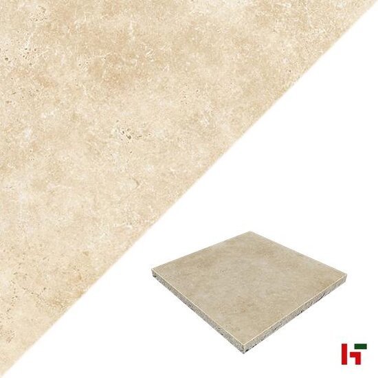 GeoCeramica - GeoCeramica, Di Travertino Beige 60 x 60 x 4 cm - MBI