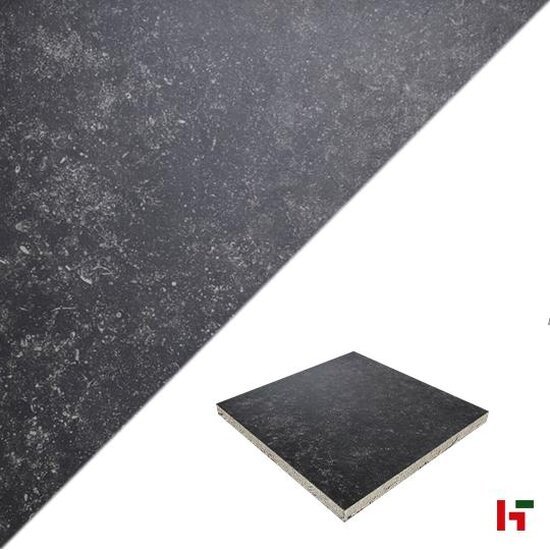 GeoCeramica - GeoCeramica, Pietra Blu Nero 60 x 60 x 4 cm - MBI