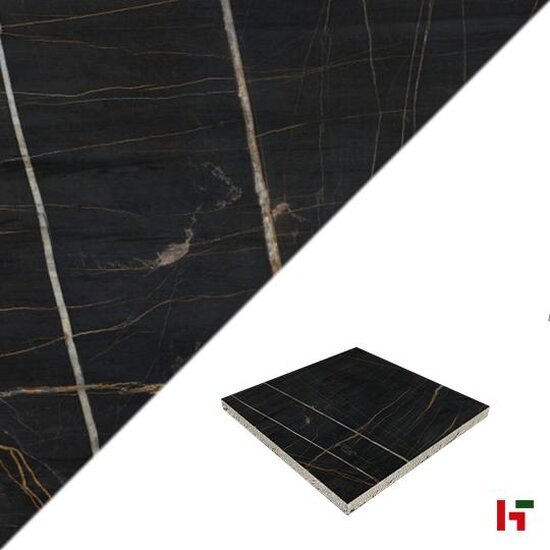 GeoCeramica - GeoCeramica, Saint Laurent Noir 60 x 60 x 4 cm - MBI