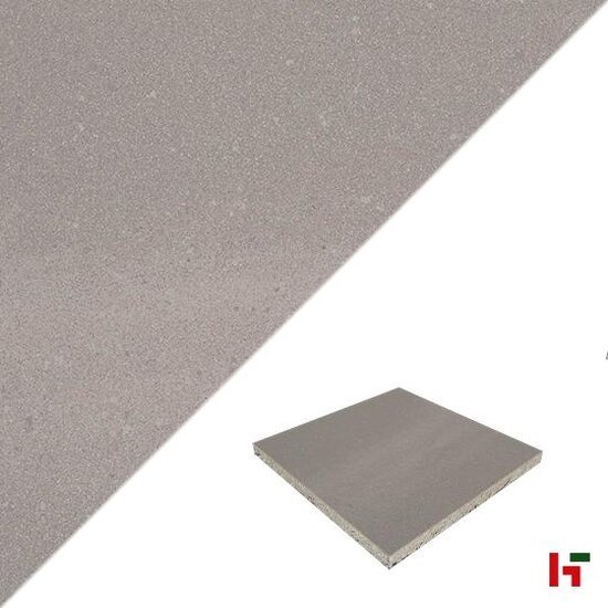 GeoCeramica - GeoCeramica Premium, Solid Stone Grey 60 x 60 x 4 cm - MBI