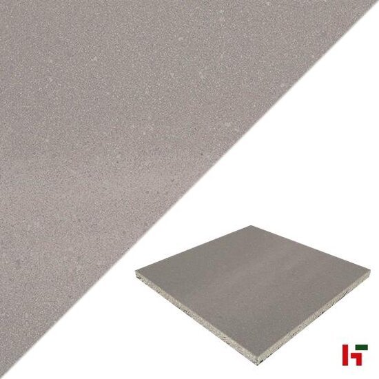 GeoCeramica - GeoCeramica Premium, Solid Stone Grey 90 x 90 x 4 cm - MBI