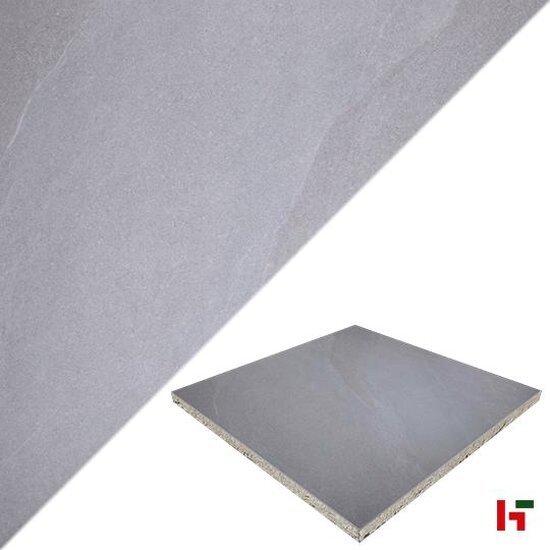 GeoCeramica - GeoCeramica, Vena Cloudy Grey 100 x 100 x 4 cm - MBI