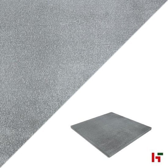 Gecoate betontegels - GeoProArte® Cloud, Gecoate Terrastegel Stormy Grey 60 x 60 x 4 cm - MBI
