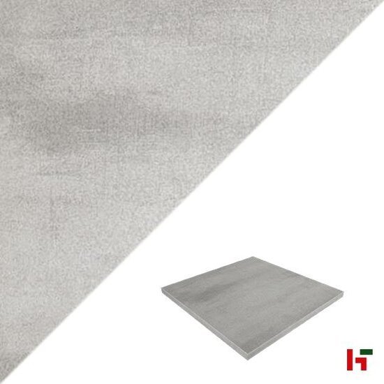 Gecoate betontegels - GeoProArte® Cloud, Gecoate Terrastegel Ice White 60 x 60 x 4 cm - MBI