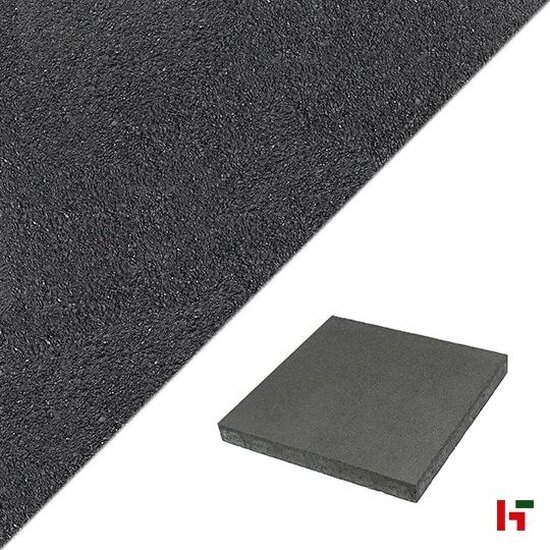 Betontegels - Infinito Texture, Megategel Black 60 x 60 x 6 cm - Marlux