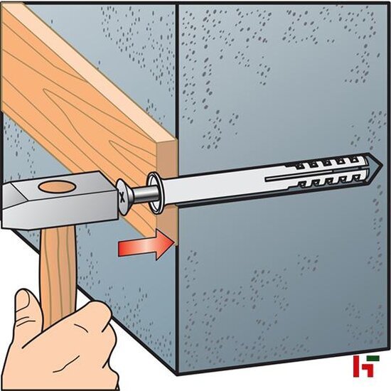Verankering - Nagelpluggen, Verzinkt staal 100 mm Big Box 8,0 mm PZ3 - SWG