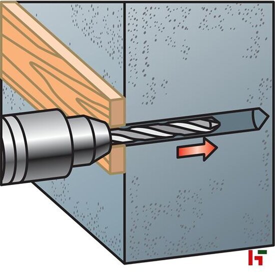 Verankering - Nagelpluggen, Verzinkt staal 40 mm Big Box 6,0 mm PZ2 - SWG