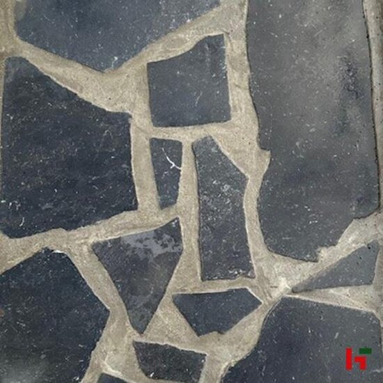 Natuursteentegels - Blauwe Hardsteen, Natuursteen Flagstone - Blauwsteen L - 120kg/m² - 3-6 st/m² - 5 cm dik - Private label