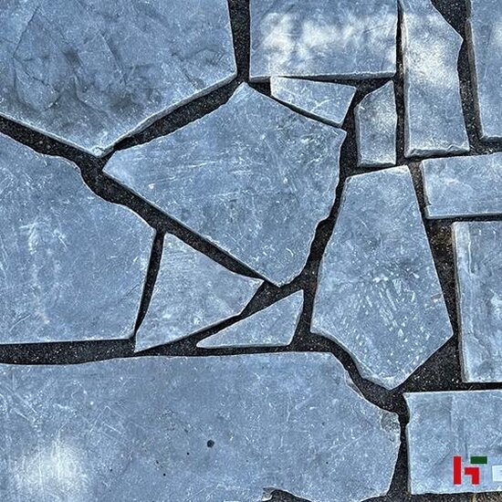 Natuursteentegels - Blauwe Hardsteen, Natuursteen Flagstone - Blauwsteen L - 120kg/m² - 3-6 st/m² - 5 cm dik - Private label