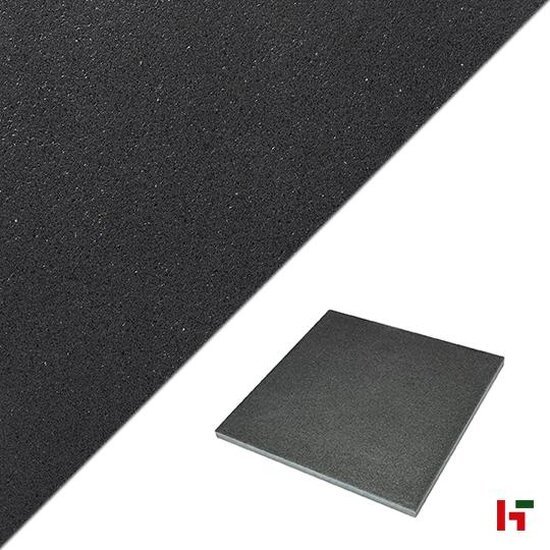 Betontegels - Granite, Gecoate Terrastegel Carbono 60 x 60 x 3 cm - Marlux