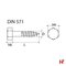 Schroeven - Houtschroef, Zeskantkop 100 mm Medium Box 10 mm Thermisch verzinkt staal - SWG