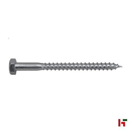 Schroeven - Houtschroef, Zeskantkop 100 mm Medium Box 10 mm Thermisch verzinkt staal - SWG