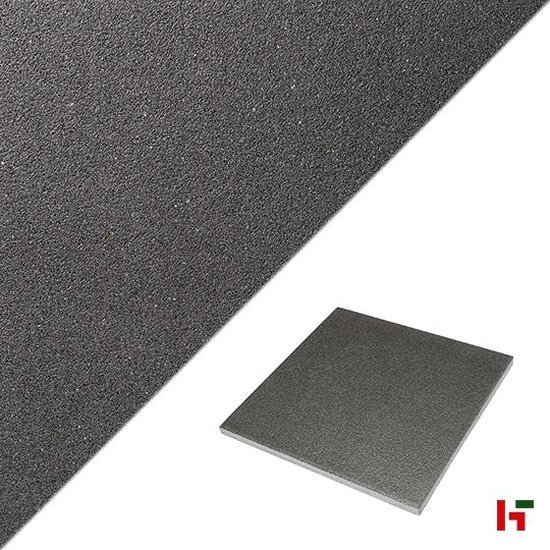 Betontegels - Puur, Gecoate Terrastegel Grafiet 60 x 60 x 3 cm - Marlux