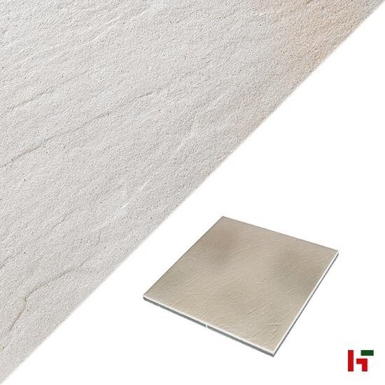 Gecoate betontegels - Sevilla, Gecoate Terrastegel Greige 60 x 60 x 3 cm - Marlux