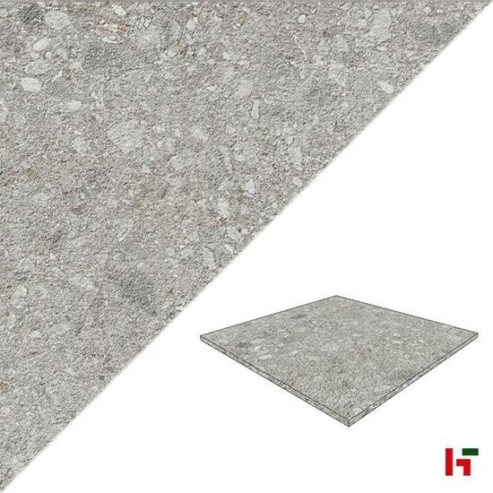 Keramische tegels - Ceppo Di Gres, Keramische Terrastegel Grey 80 x 80 x 2 cm - Coeck