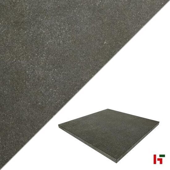 Keramische tegels - Pettra, Keramische Terrastegel Black 60 x 60 x 2 cm - Stoneline