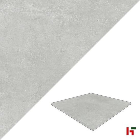 Keramische tegels - Uni, Keramische Terrastegel Grey 80 x 80 x 2 cm - Stoneline