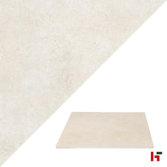 Keramische tegels - Uni, Keramische Terrastegel Sand 60 x 60 x 2 cm - Stoneline