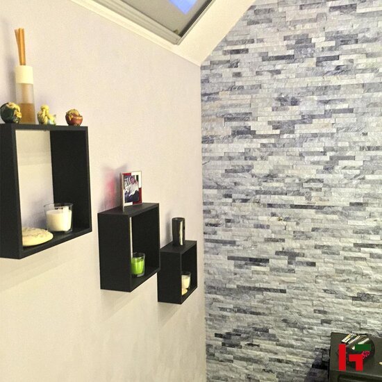 Steenstrips - Steenstrip Natural Brussels 40 x 10 x 0,8 - 1,5 cm - Bauma stone