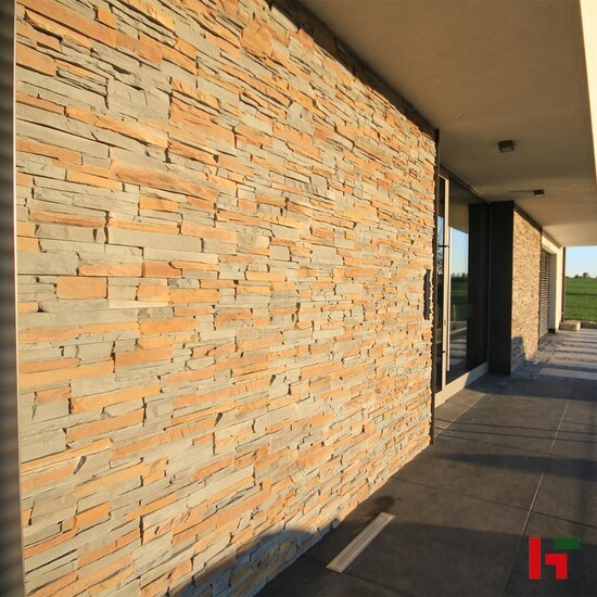 Steenstrips - Steenstrip Concrete Siena 10 25 / 5 / 5 x 10 x 2 - 5 cm (hoek) - Bauma stone