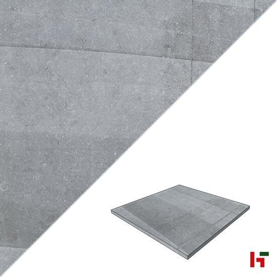 Keramische tegels - Conception Segni Grigio 60 x 60 x 2 cm - Stone Base