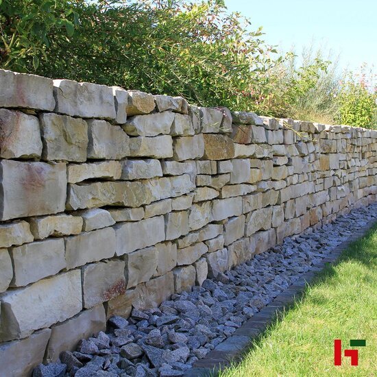 Steenstrips - Steenstrip Drystack (Per M2) Bourgogne 20 - 40 x 10 - 14 x 10 - 20 - Bauma stone