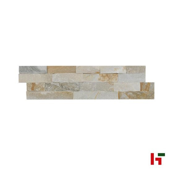 Steenstrips - Steenstrip Natural Hoekenset Gent 40 x 15 x 1,5 - 2 cm - Bauma stone