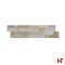 Steenstrips - Steenstrip Natural Hoekenset Gent 40 x 15 x 1,5 - 2 cm - Bauma stone