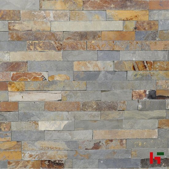 Steenstrips - Steenstrip Natural Hoekenset Brugge 20 x 15 x 1,5 - 2 cm - Bauma stone