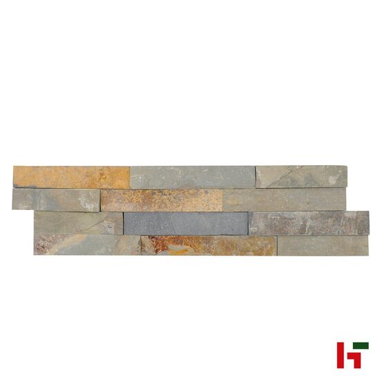 Steenstrips - Steenstrip Natural Hoekenset Brugge 20 x 15 x 1,5 - 2 cm - Bauma stone