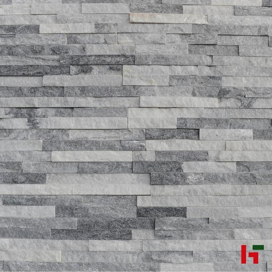 Steenstrips - Steenstrip Natural Hoekenset Brussels 40 x 10 x 0,8 - 1,5 cm - Bauma stone