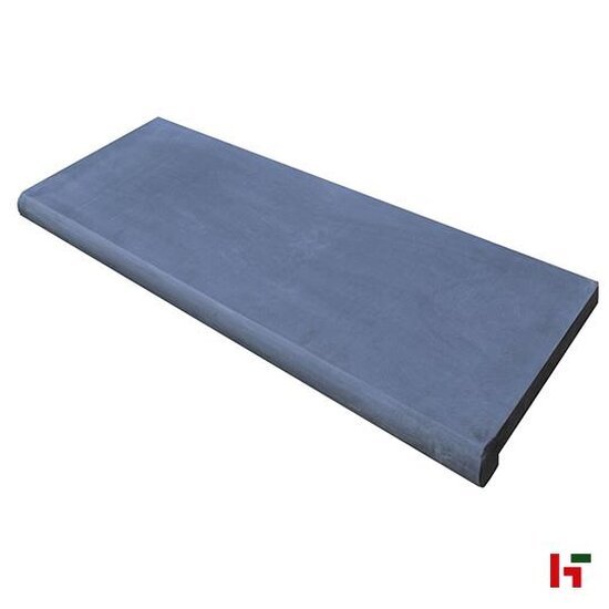 Zwembadboorden & vijverranden - Bluestone H51 Hardsteen, Natuursteen Zwembadboord - Blauwsteen 100 x 35 x 3 / 5 cm Afgerond 180° verzoet Geschuurd - Private label