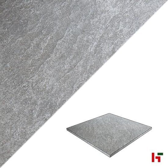 Keramische tegels - Roxstones, Keramische Terrastegel Silver Gray 60 x 60 x 2 cm - Private label