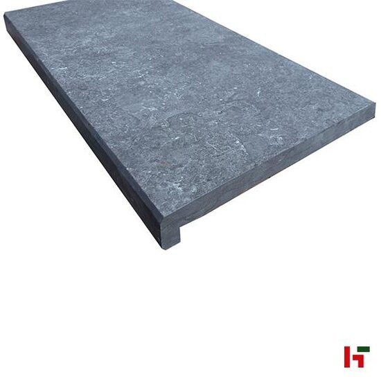 Zwembadboorden & vijverranden - Bluestone H55 Hardsteen, Natuursteen Zwembadboord - Blauwsteen 100 x 35 x 3 / 5 cm Recht Gevlamd & Geborsteld - Private label