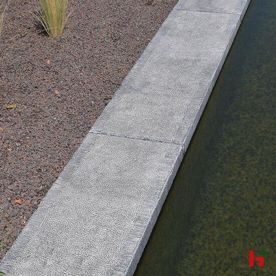 Zwembadboorden & vijverranden - Bluestone H55 Hardsteen, Natuursteen Zwembadboord - Blauwsteen 100 x 35 x 3 / 5 cm Recht Oud Brugge - Private label