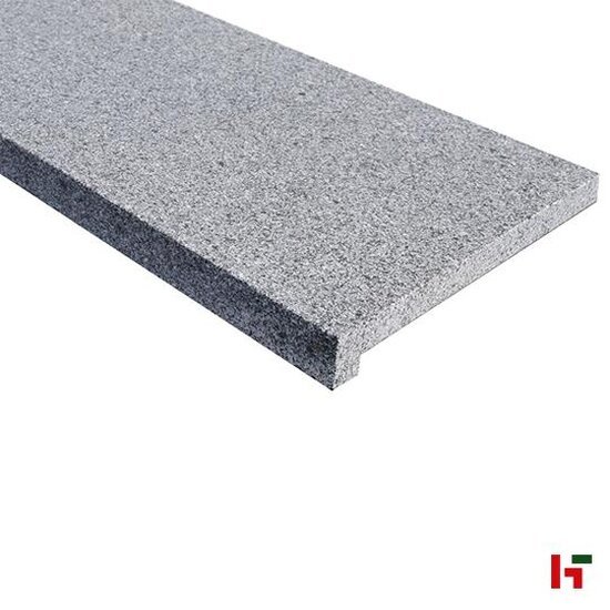 Zwembadboorden & vijverranden - Peperino Dark, Natuursteen Zwembadboord - Graniet 100 x 100 x 3 / 5 cm Recht verzoet G54N - Private label