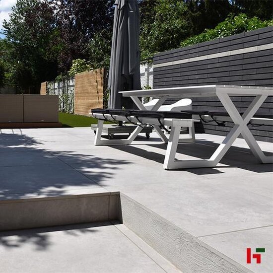 Keramische tegels - Concreta, Keramische Terrastegel Grigio Chiaro 60 x 60 x 2 cm - Private label