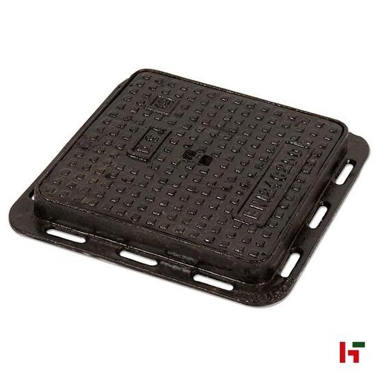 Putdeksels & roosters - Putdeksel, Nodulair BUDGET - Gietijzer C250kN 30x30cm - Private label