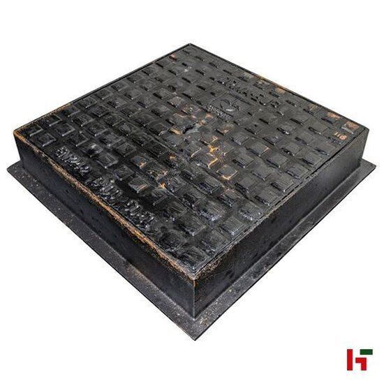 Putdeksels & roosters - Putdeksel, Nodulair BUDGET - Gietijzer D400kN 60x60cm - Private label