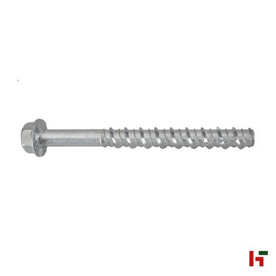 Bouten, moeren en ringen - Betonschroeven met zeskantkop 120 mm Small Box M 10 SW 13 Verzinkt staal - SWG