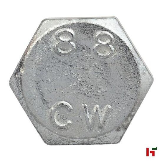 Bouten, moeren en ringen - Zeskantbout met moer, Verzinkt staal 50 mm Small Box M 8 SW 13 - SWG