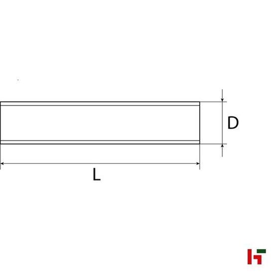 Bouten, moeren & ringen - Draadstang (DIN 976-1) 100 cm M 14 (Bruin) Inox - SWG