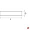 Bouten, moeren & ringen - Draadstang (DIN 976-1) 100 cm M 14 (Bruin) Inox - SWG