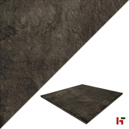 Keramische tegels - Cemento (Officine) Basalto (Gothic) 90 x 90 x 2 cm - Mirage