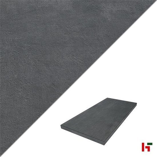 Keramische tegels - Solido Ceramica, Cemento Black 80 x 40 x 3 cm - Private label
