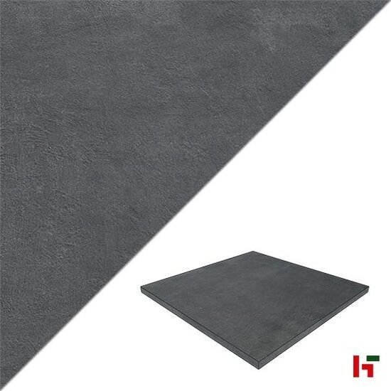 Keramische tegels - Solido Ceramica, Cemento Black 80 x 80 x 3 cm - Private label