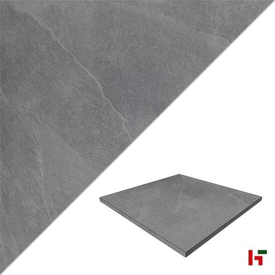 Keramische tegels - Slate Ceramica Grey 80 x 80 x 3 cm - Private label
